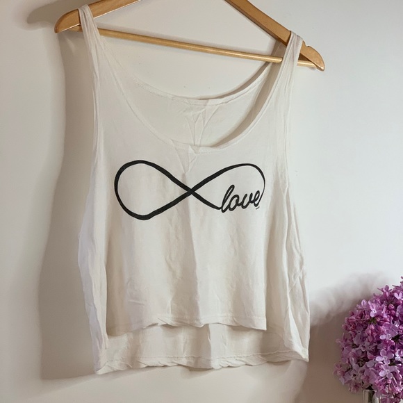 Brandy Melville ‘Infinite Love’ Crop Tank - Picture 2 of 4